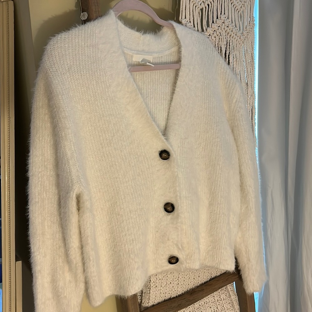 Fuzzy cardigan